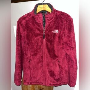 North Face Burgundy Women's Fleece Jacket